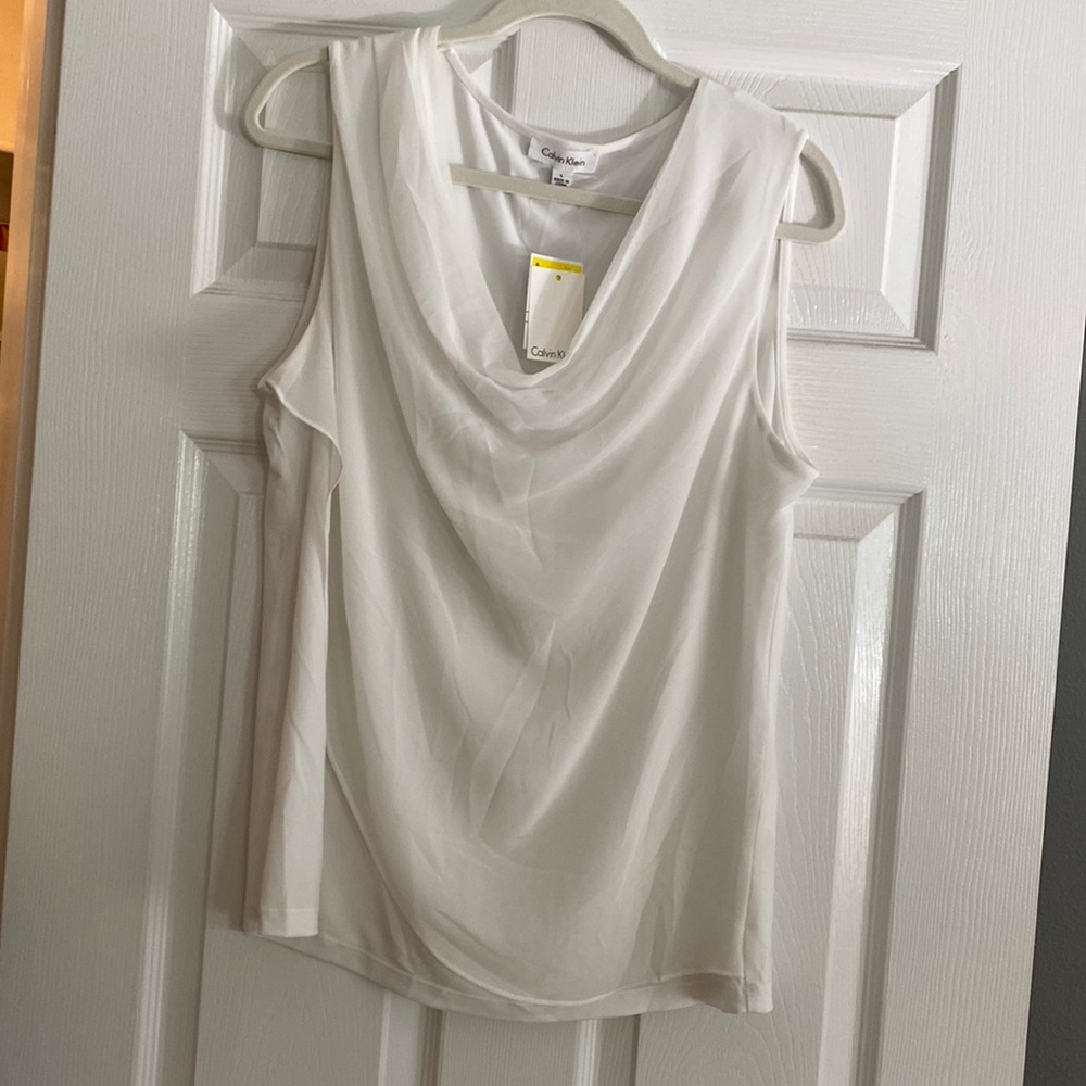 [Calvin Klein] 🆕 White Blouse